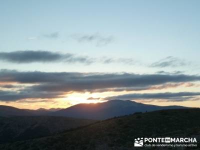 Pico Perdiguera, puesta de sol y senderismo fácil; la horizontal; caminatas